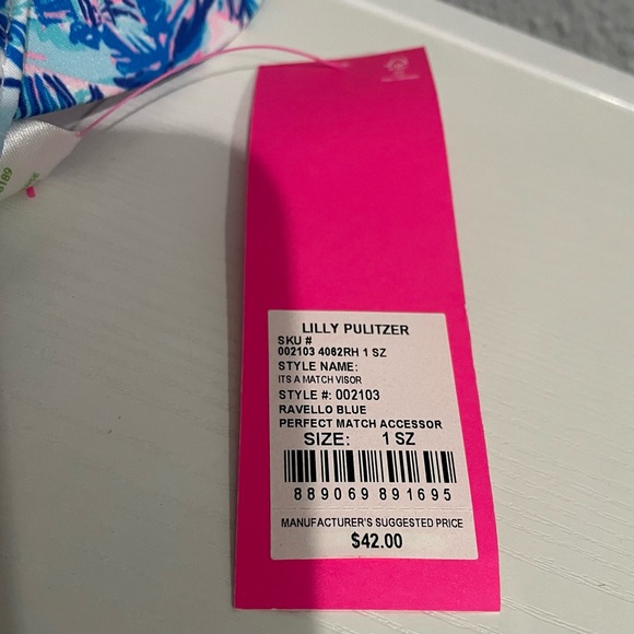 Lilly Pulitzer It’s a Match Visor in Ravello Blue - Picture 7 of 7